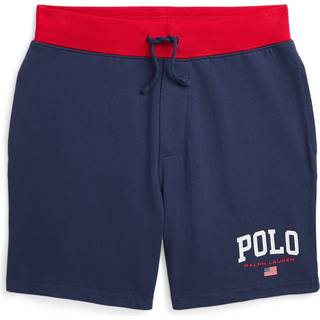 Ralph Lauren Logo Shorts Navyblå Logo Cotton Jersey Short Spring Navy/C3870  Marineblå    mand