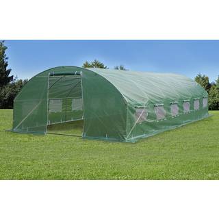 Polytunnel Drivhus 4x8x2m, 32m², Grøn