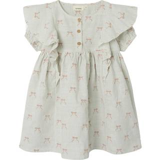 Lil Atelier Coconut Milk Sløjfe Kjole