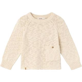 Lil Atelier Bleached Sand Striktrøje