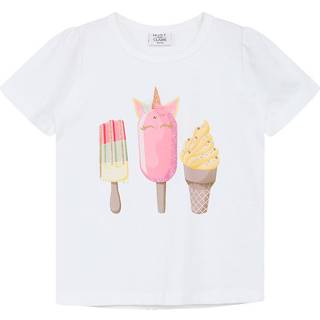 Hust&Claire Amna T-shirt Hvid 98 cm  Hvid  98 cm  Unisex