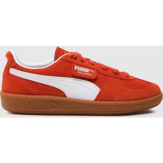 PUMA Palermo Sneakers Youth, Shoes, Redmazing/White, 38.5