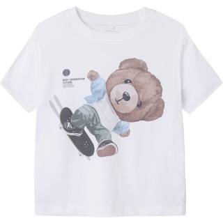 Name It Bright White Printet T-shirt