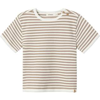 Lil Atelier Mocha Meringue/coconut Milk Stribet Top