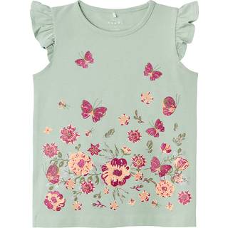 Name It Silt Green Butterfly Top