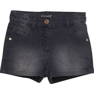 Minymo Pige Shorts i økologisk bomuld - Grey Black - 110