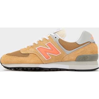 New Balance Unisex MADE in UK 576 i Brungrå/Brun/Orange/Grå Suede/Mesh, Størrelse 43