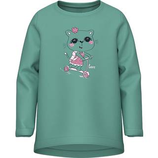 NAME IT Langærmet Løs Bluse Violet Wasabi