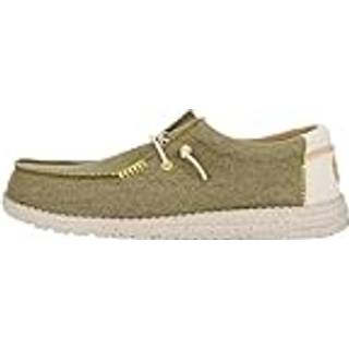 HeyDude Wally Coastline Jute Sneaker Herrer størrelse 43 farve olivengrøn/beige