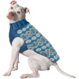 K?lig hunde teal messe ? alpakka sweater lille