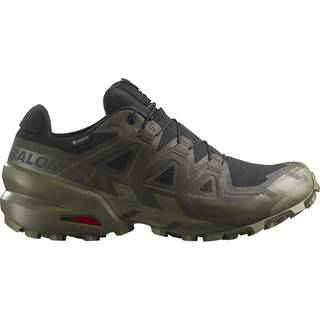 Salomon Men's Speedcross 6 GORE-TEX Black/Peat/Deep Lichen Green, Black / Peat / Deep Lichen Green, 45 1/3