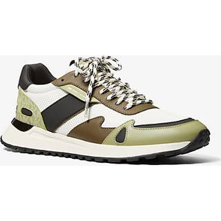 MK Miles Color-Block Signature Logo and Mesh Trainer - Green - Michael Kors - EU 40