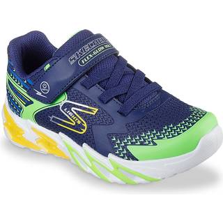 Skechers Navy/multi Flex Glow Sneaker Med Blink - Str. 32