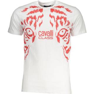 Cavalli Class White Cotton T-Shirt