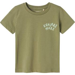 Name It Oil Green Explore T-shirt