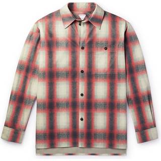 Bottega Veneta - Checked Nubuck Shirt - Men - Red - IT 50