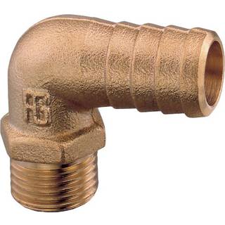 Slangnippel Guidi 90° Hose Connector Male, messing, vinklet 90°, 1/2" G (BSP) (udvendig) til 12 mm (15/32") slange