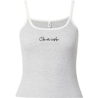 Only - Grå - Onllouisa S/L Rib Top Box Jrs - Large