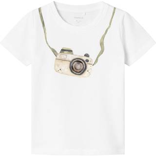Name It Bright White Kamera T-shirt