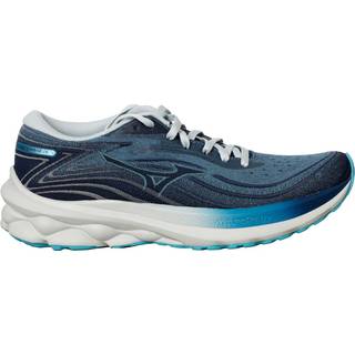 Mizuno Wave Skyrise 5 Neutral Running Shoe Women - Blue, Grey, Size 6.5 - blue