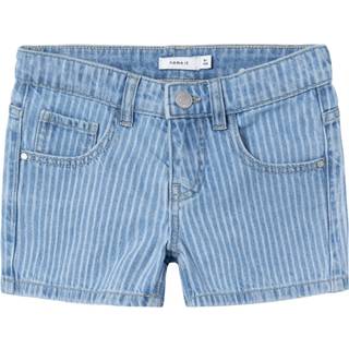 NAME IT Denim Shorts Rose Light Blue Denim Stripe