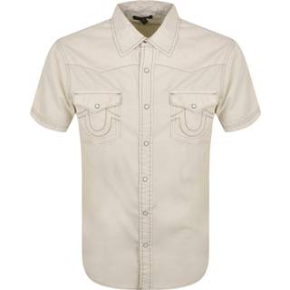 True Religion Big T Western Shirt White