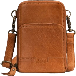 muud Dafna, crossbody taske, læder, whisky