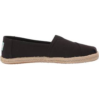 TOMS Women's Alpargata Rope Recycled Cotton Sneaker Damer størrelse 36,5 farve sort