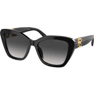 Ralph Lauren Kvinde RL8216U THE ISABEL 50018G Solbriller Acetat Sort Grå Sommerfugl Normal