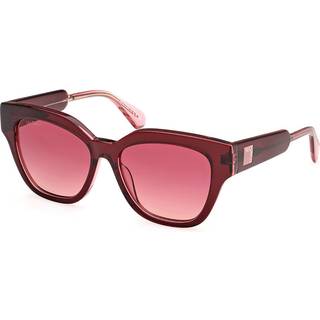 MAX&Co Kvinde MO0106 68T Solbriller Acetat Rød Bordeaux Geometrisk Normal