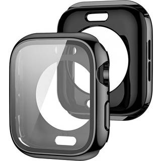 Smart urkasse med skærmbeskytter Sort Apple Watch 7 / 8 41 mm