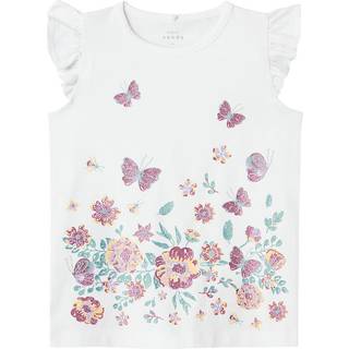 Name It Bright White Butterfly Top