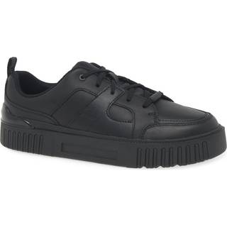 Clarks Clarks Black Standard Fit (F) Leather Oslo Flare School Shoes