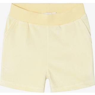 NAME IT Velour Shorts Debbie Pastel Yellow