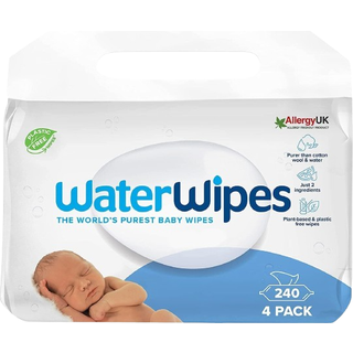 WaterWipes Baby Wipes 4 Pack Milde vådservietter til babyer 4x60 stk. - 4x60 stk.