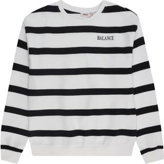 Kids Only Bright White/night Sky Stribet Sweatshirt