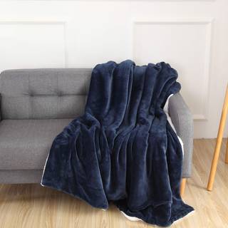 Elegant Comfort Luxury Ultra-Plush Velvet Touch Fleece Throw Bld Varm Hyggelig| Micromink Sherpa-rygget vendbart tppe til sengesofa og sofa (50