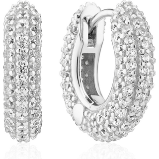 Sif Jakobs - Carrara Piccolo creoler i sølv med sten - e2473-cz