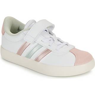 VL Court 3.0 Skateboarding Kids sko - Cloud White / Linen Green Met. / Sandy Pink Met. - 31