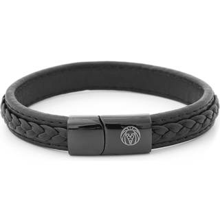 Sort Retro Læderarmbånd