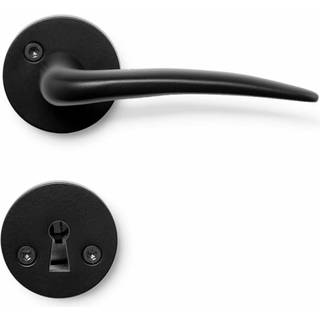 Beslag Design Skagen dørgreb inkl. nøgleplade, mat sort