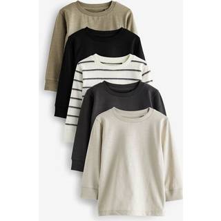 Next Plain Langærmet T-shirt 5 Pakke (3mdr.-7år)