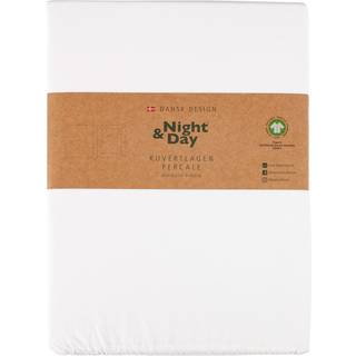 Percale Kuvertlagen, Hvid, 160x200 cm