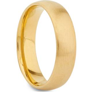 Børstet guld-tonet stålring