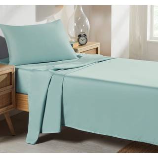 Kalifornien design den mjuk 100% bomullsark tvilling-xl storlek lakan med djupa fickor 3 st extra långa tvillingark med sateen väv kylark (Seafoa