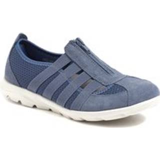 Pavers Pavers Denim Ladies Wide Fit Casual Slip-On Shoes