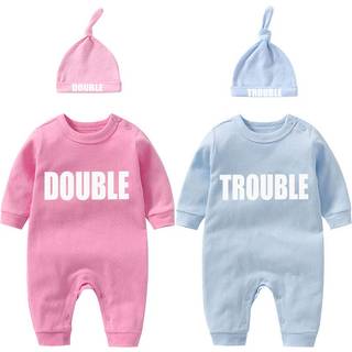 Ysculbutol baby tvillingar kläder bästa vänner för alltid baby bodysuit set vänner inspirerade matchande tvillingar kläder (rosa dt l3m)