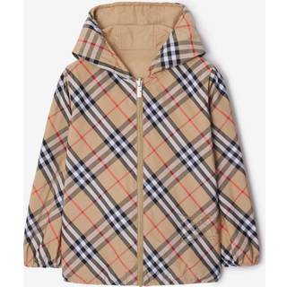 Burberry Kids Reversible Check Rufus Jacket in Beige - Beige / 6 Yrs