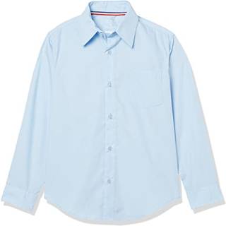 French Toast Boys Lang?rmet klassisk kjole (Standard & Husky) -knap Down Shirt Light Blue 20 US