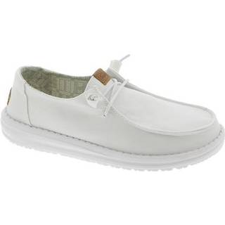 HeyDude Women's Wendy Canvas Sneaker Damer størrelse 42 farve hvid